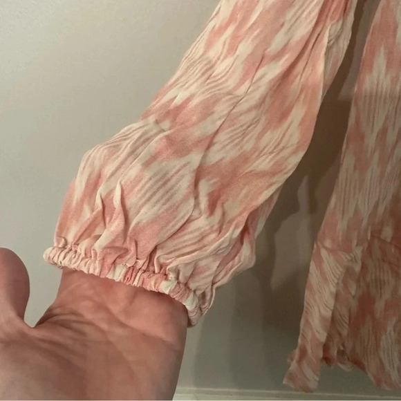 Eberjey Carmelita Esme Tie Neck Ruffle Bottom Swimsuit Coverup Sz M/L NWT - Picture 10 of 13